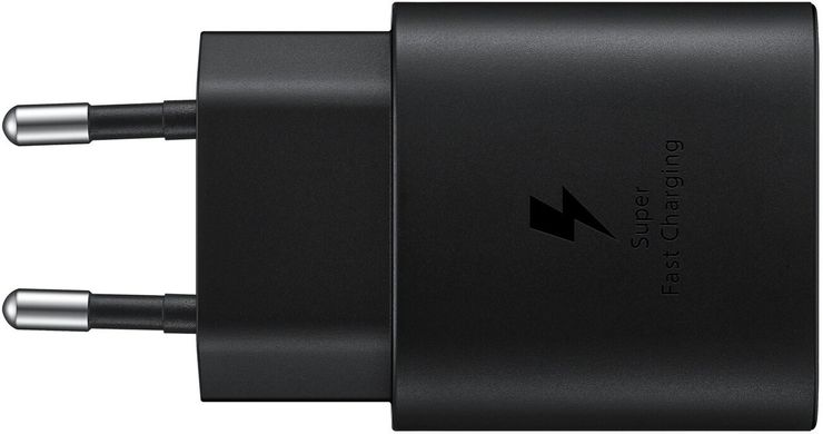 Мережевий зарядний пристрій Samsung 25W PD3.0 + Type-C Black (EP-TA800NBEGRU)