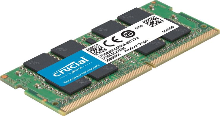 Память для ноутбука Crucial RAM 32GB Kit (2x16GB) DDR4 3200MHz CL22 (or 2933MHz or 2666MHz) CT2K16G4SFRA32A