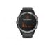 Смарт-годинник Garmin Fenix 6 Solar Silver with black band (010-02410-00) - 2