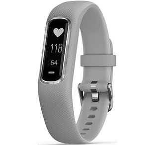 Фитнес-браслет Garmin Vivosmart 4 Silver with Gray Band (010-01995-02)