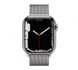 Смарт-годинник Apple Watch Series 7 GPS + Cellular 45mm Silver Stainless Steel Case with Silver Mila - 2