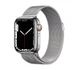 Смарт-годинник Apple Watch Series 7 GPS + Cellular 45mm Silver Stainless Steel Case with Silver Mila - 1