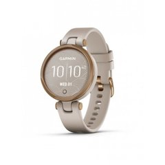 Смарт-годинник Garmin Lily Rose Gold Bezel with Light Sand Case and Silicone Band (010-02384-11)