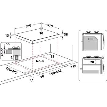 Варочная поверхность газовая Whirlpool TGML 660 NB