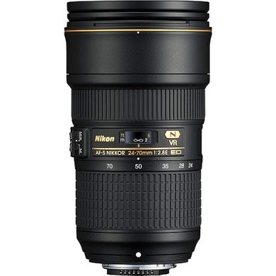 Універсальний об'єктив Nikon AF-S Nikkor 24-70mm f/2,8E ED VR (JAA824DA)