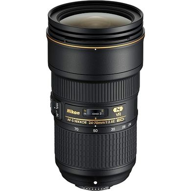 Універсальний об'єктив Nikon AF-S Nikkor 24-70mm f/2,8E ED VR (JAA824DA)