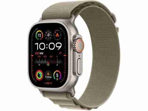 Смарт-годинник Apple Watch Ultra 2 GPS + Cellular 49mm Titanium Case with Olive Alpine Loop - Large (MRF03/MRFK3)