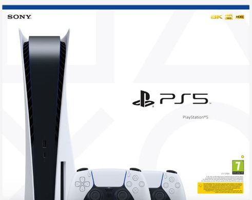 Стаціонарна ігрова приставка Sony PlayStation 5 Digital Edition 825GB + DualSense Wireless Controller (PS711000036488)