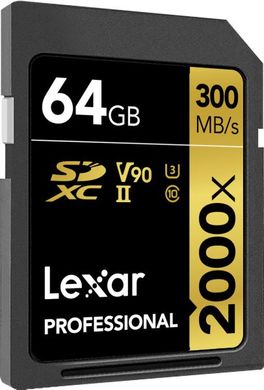 Карта пам'яті Lexar 64 GB SDXC UHS-II U3 Professional 2000x LSD2000064G-BNNNG