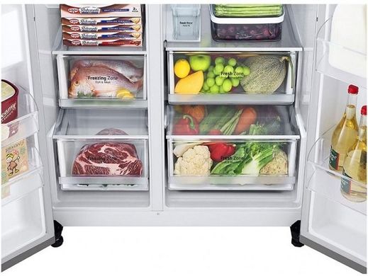 Холодильник с морозильной камерой LG GSLV50PZXE