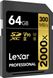 Карта пам'яті Lexar 64 GB SDXC UHS-II U3 Professional 2000x LSD2000064G-BNNNG - 10