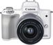 Бездзеркальний фотоапарат Canon EOS M50 Mark II kit (15-45mm) IS STM White (4729C028) - 1