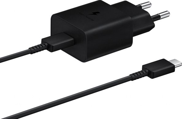 Сетевое зарядное устройство Samsung 15W Power Adapter Type-C Black (EP-T1510XB)