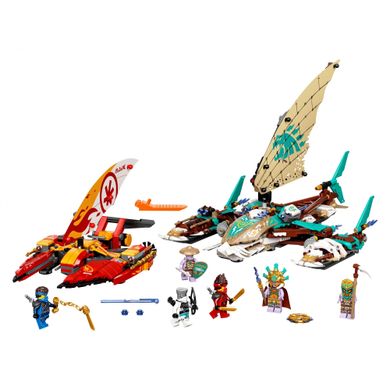 Блоковий конструктор LEGO Ninjago Морський бій на катамаранах (71748)