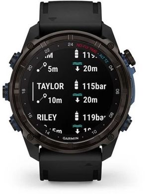 Спортивний годинник Garmin Descent Mk3i 51mm Carbon Gray DLC Titanium with DLC Titanium Band (010-02752-13/14)