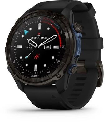 Спортивний годинник Garmin Descent Mk3i 51mm Carbon Gray DLC Titanium with DLC Titanium Band (010-02752-13/14)