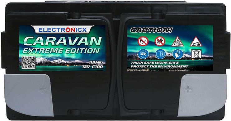 Автомобильный тяговый аккумулятор Electronicx GEL-100-AH Caravan Extreme Edition