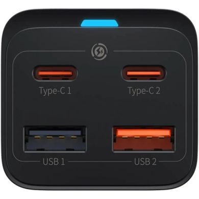 Сетевое зарядное устройство для Baseus GaN3 Pro Fast Charger 2xType-C+USB 65W Black (CCGP050101)