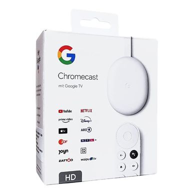 Медиаплеер Google Chromecast HD with Google TV Snow