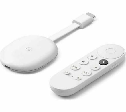 Медиаплеер Google Chromecast HD with Google TV Snow