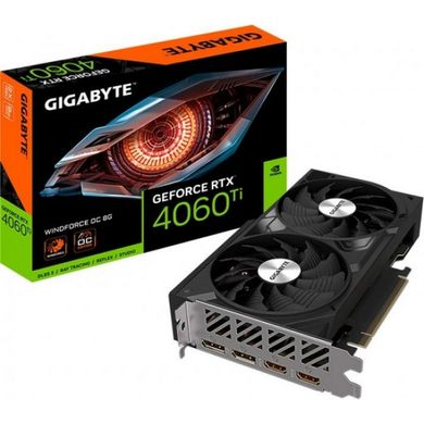 Відеокарта Gigabyte GeForce RTX 4060 Ti WINDFORCE OC 8G (GV-N406TWF2OC-8GD)