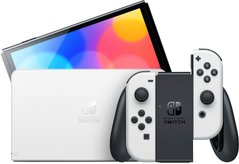 Портативна ігрова приставка Nintendo Switch OLED with White Joy-Con (045496453435)