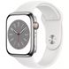 Смарт-часы Apple Watch Series 8 GPS + Cellular 45mm Silver Aluminum Case w. Pride Edition Sport Loop (MP513+MN6L3) - 3