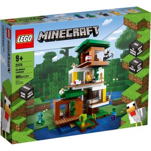 Блоковий конструктор LEGO Minecraft Сучасний будиночок на дереві (21174)