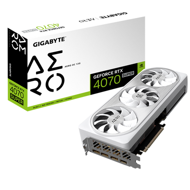 Видеокарта GIGABYTE GeForce RTX 4070 SUPER AERO OC 12G (GV-N407SAERO OC-12GD)