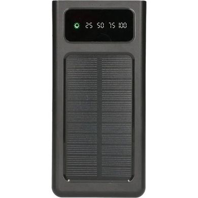 Внешний аккумулятор (повербанк) Extralink EPB-093 30000mAh Preto Solar USB-C Black