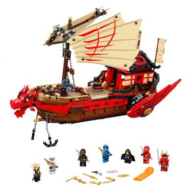 Блочный конструктор LEGO Ninjago Летающий корабль Мастера Ву (71705)