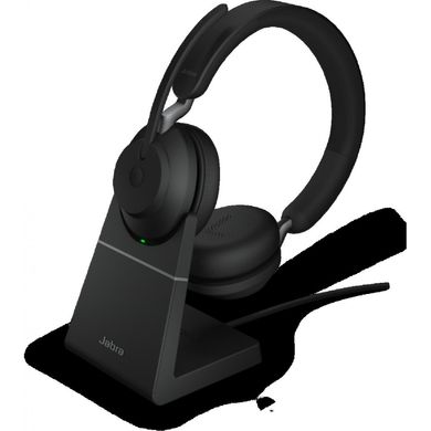 Спеціалізована гарнітура Jabra Evolve2 65 USB-A MS Desk Stand Black