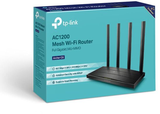 Бездротовий маршрутизатор (роутер) TP-Link Archer C6