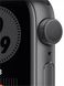 Смарт-часы Apple Watch Nike Series 6 GPS 40mm Space Gray Aluminum Case w. Anthracite/Black Nike Sport B. (M00X3) - 10