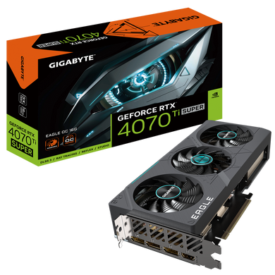 Відеокарта GIGABYTE GeForce RTX 4070 Ti SUPER EAGLE OC 16G (GV-N407TSEAGLE OC-16GD)