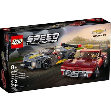 Блоковий конструктор LEGO Speed Champions Chevrolet Corvette C8.R Race Car and 1968 Chevrolet (76903)