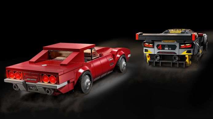 Блоковый конструктор LEGO Speed Champions Шевроле Corvette C8.R Race Car and 1968 Шевроле (76903)