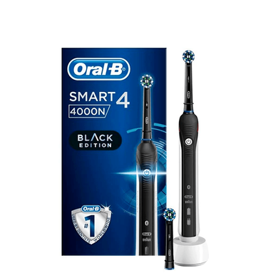 Зубна щітка Oral-B D601 Smart 4 4000N Black з Bluetooth (2 нас.) ЄС
