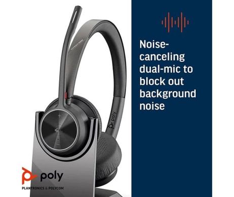 Навушники з мікрофоном Plantronics Poly Voyager 4320 UC Charge Stand (218476-01)