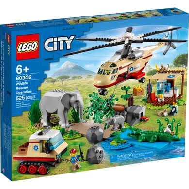 Блоковый конструктор LEGO City Операция по спасению зверей (60302)