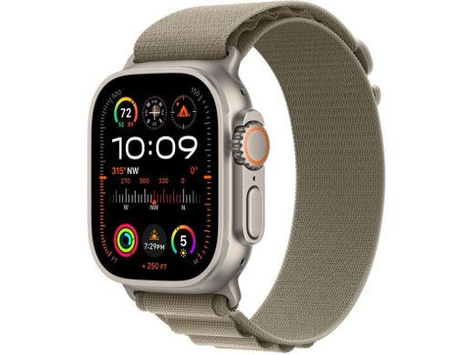 Смарт-часы Apple Watch Ultra 2 GPS + Cellular 49mm Titanium Case with Olive Alpine Loop - Large (MRF03/MRFK3)