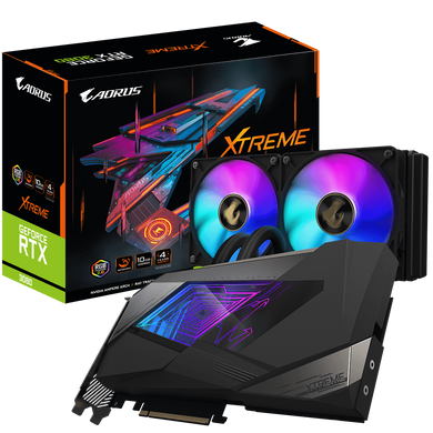 Видеокарта GIGABYTE AORUS GeForce RTX 3080 XTREME WATERFORCE 10G (GV-N3080AORUSX W-10GD)