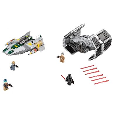 Блоковий конструктор LEGO Star Wars Истребитель TIE Дарта Вейдера и истребитель A-Wing (75150)