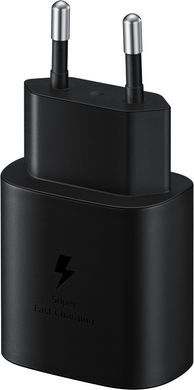 Мережевий зарядний пристрій Samsung USB-C Wall Charger with Cable USB-C 25W Black (EP-TA800XBEGRU)