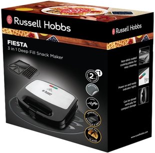 Мультимейкер (вафельниця-бутербродниця-гриль) Russell Hobbs Fiesta 3-in-1 24540-56