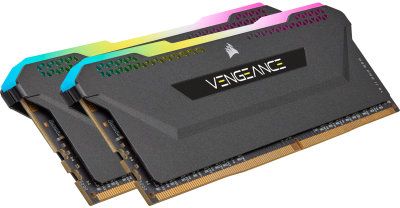 Пам'ять для настільних комп'ютерів Corsair 16 GB (2x8GB) DDR4 3600 MHz Vengeance RGB Pro SL Black (CMH16GX4M2Z3600C18)