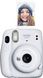 Фотокамера миттєвого друку Fujifilm Instax Mini 11 White + Чохол + Фотоплівка 10шт - 1