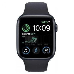 Смарт-годинник Apple Watch SE 2 GPS + Cellular 44mm Silver Aluminum Case with Storm Blue Sport Band - M/L (MRHH3)
