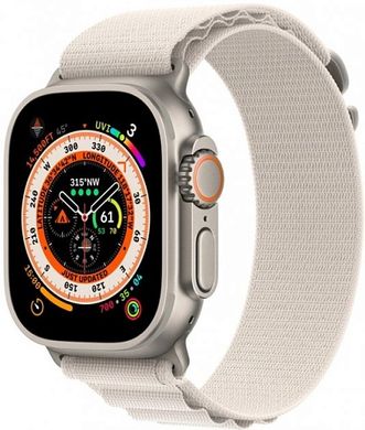 Смарт-часы Apple Watch Ultra GPS + Cellular 49mm Titanium Case with годинник Apple Watch Ultra GPS + Cellular 49mm Titanium Case with Yellow/Beige Tra