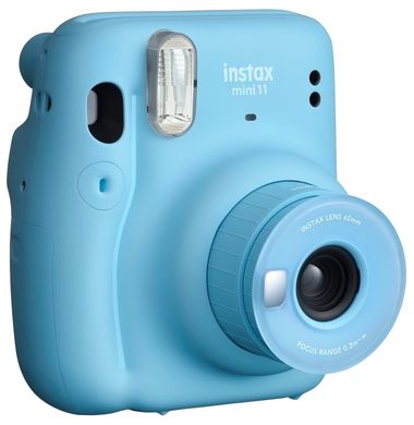 Фотокамера мгновенной печати Fujifilm Instax Mini 11 Sky Blue (16655003)иттєвого друку Fujifilm Instax Mini 11 Sky Blue (16655003) (Sky Blue) + Фотобу